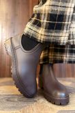 Highland Rain Boot Dark Brown